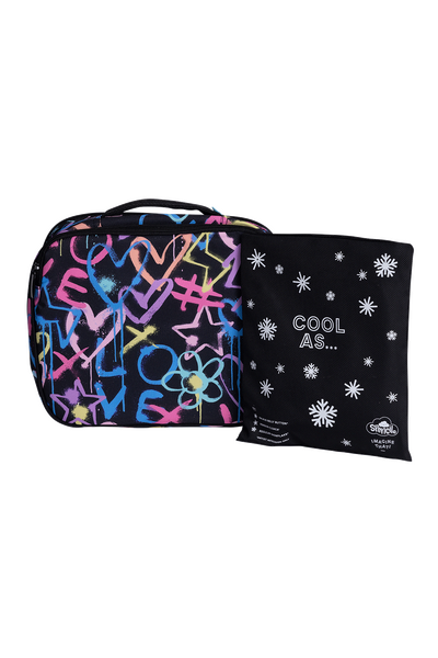 Big Cooler Lunch Bag + Chill Pack - Hearts & Crosses