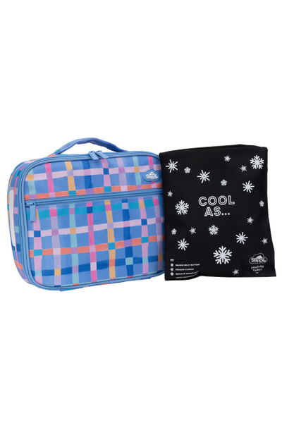 Big Cooler Lunch Bag + Chill Pack - Pastel Plaid