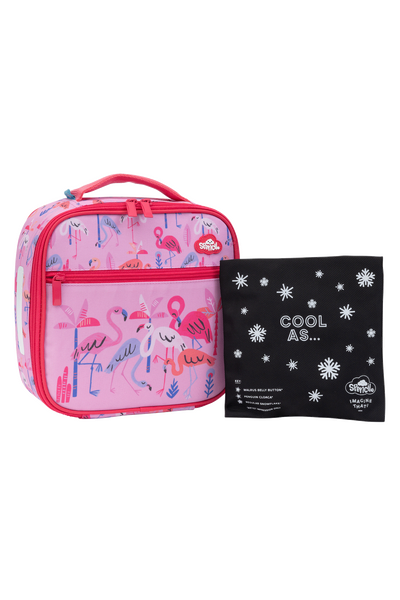 Little Cooler Lunch Bag + Chill Pack - Flamingo Splash