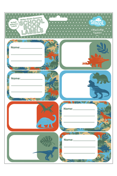 Book Labels - Dinosaur Safari