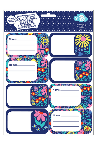 Book Labels - Flower Fun