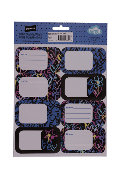 Book Labels - Hearts & Crosses