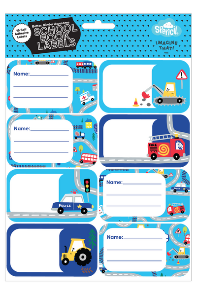 Book Labels - Tiny Town