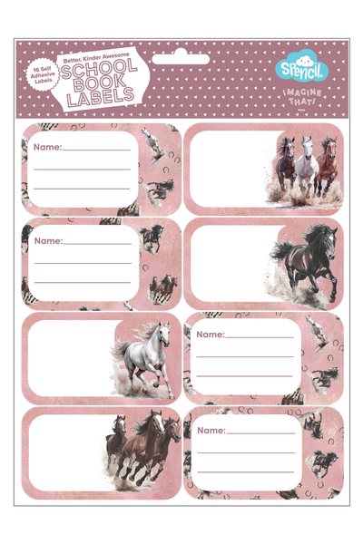 Book Labels - Wild Horses