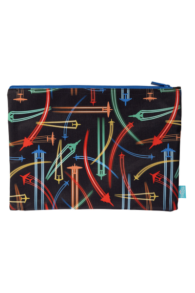 A4 Twin Zip Pencil Case - Jet Planes