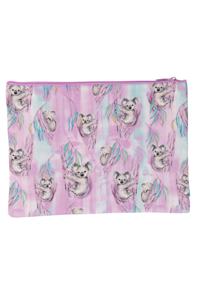 A4 Twin Zip Pencil Case - Koala Haven
