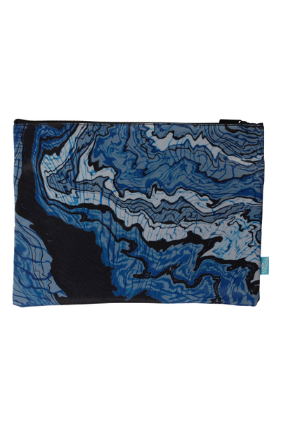 A4 Twin Zip Pencil Case - Ripple Effect