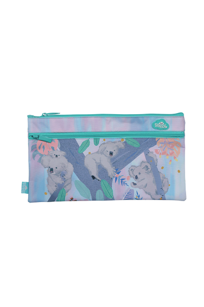 Twin Zip Pencil Case - Koala Daydream
