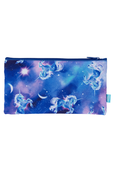 Twin Zip Pencil Case - Moonlit Unicorn