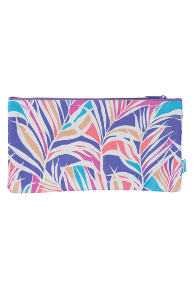 Twin Zip Pencil Case - Paradise Palms
