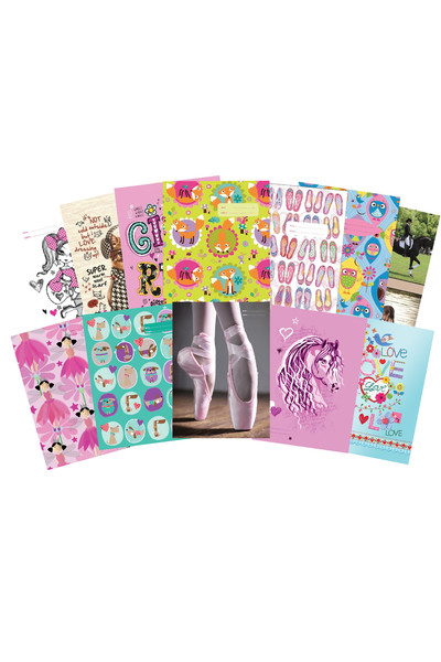 Spencil Book Jacket (A4) - Girl: Assorted Designs (Pack of 24)