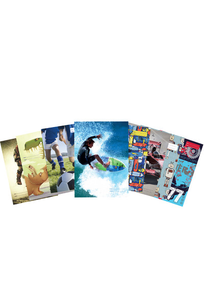 Spencil Book Jackets (Scrapbook) - Boy: Assorted Designs (Pack of 24)