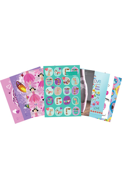 Spencil Book Jackets (Scrapbook) - Girl: Assorted Designs (Pack of 24)