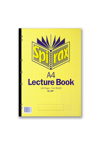 Spirax Lecture Pad 907 - A4 70 Leaf: Side Opening (Pack of 10)