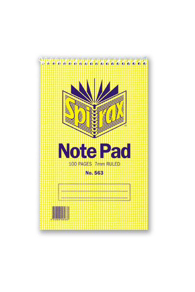 Spirax Notebook 563 - (Short Hand) Top Opening: 100 Pages (Pack of 20)