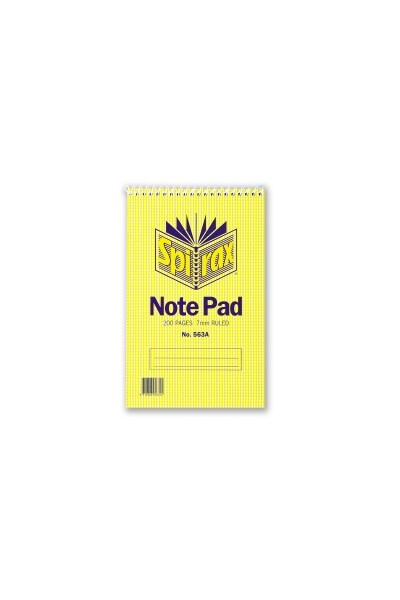 Spirax Notebook 563A - Short Hand (Top-Opening): 200 Pages (Pack of 10)