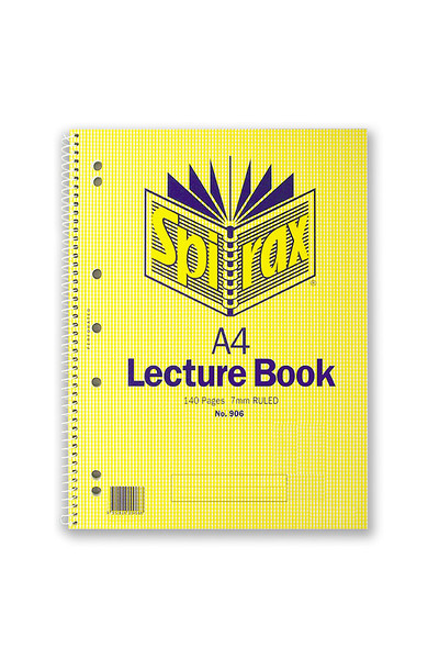 Spirax Lecture Pad 906 - A4 70 Leaf: Side Opening (Pack of 10)