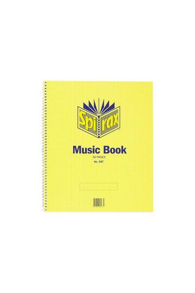 Spirax No. 567 Music Book: 297 x 248mm (30 Pages)