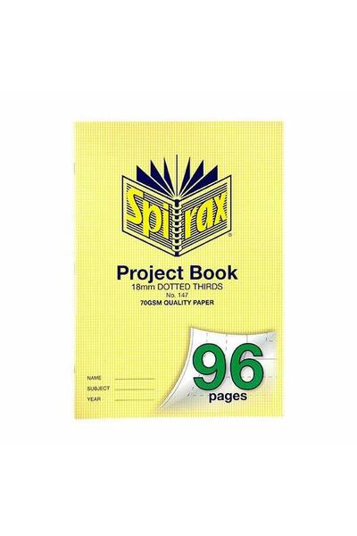 Spirax Project Book - 18mm Dotted Thirds (96 Pages)