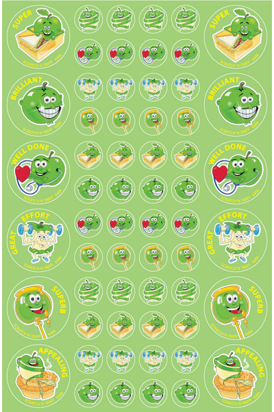 ScentSations Green Apple Stickers (Previous Design)