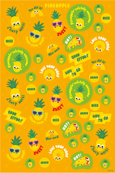 ScentSations Pineapple Stickers