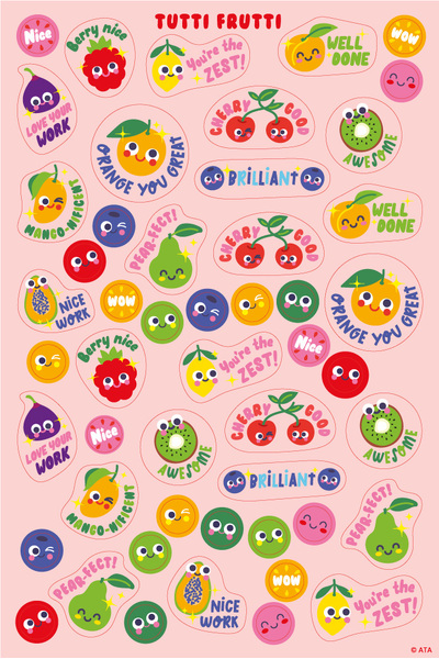Tutti Frutti Shaped ScentSations Stickers