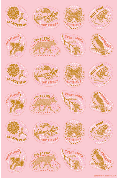 Wonderlands: Land - Eucalyptus Scented Merit Stickers (Pack of 72)