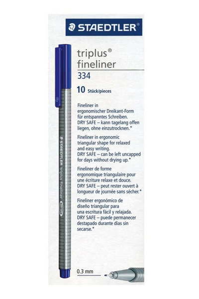 Staedtler - Triplus Fineliner (Box of 10): Blue