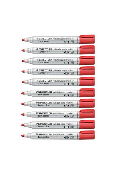 Staedtler - Lumocolor Whiteboard Markers (Box of 10): Red