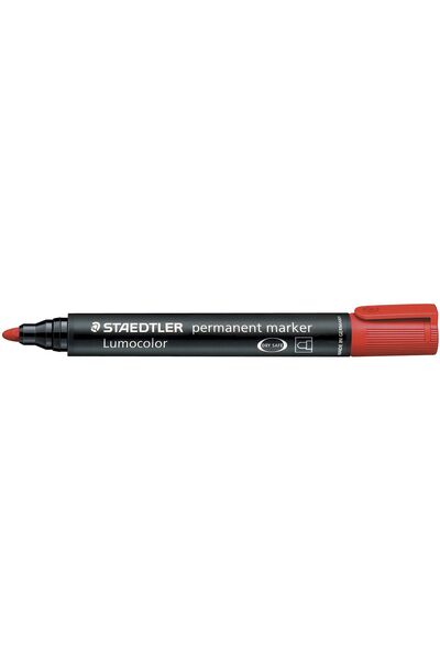 Staedtler - Lumocolor 352 Permanent Markers (Pack of 10): Red