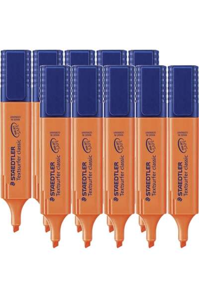 Staedtler - Textsurfer Classic Highlighter (Box of 10): Orange