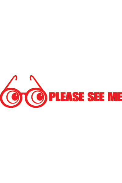 Shiny - Teacher Stamp: Please See Me (Red)