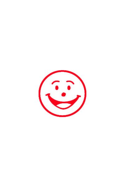Shiny - Merit Stamp: Smiley Face (Red)