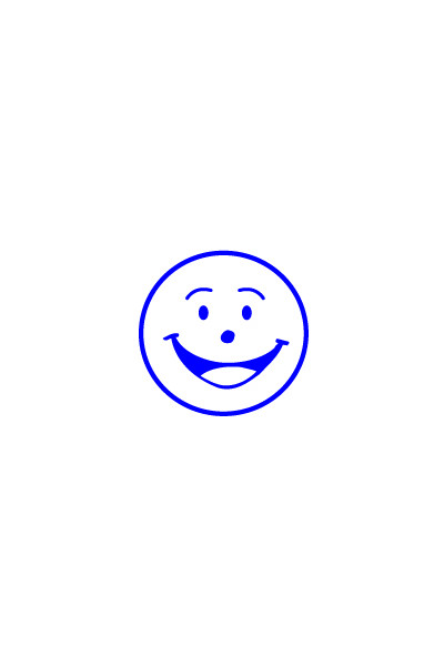 Shiny - Merit Stamp: Smiley Face (Blue)