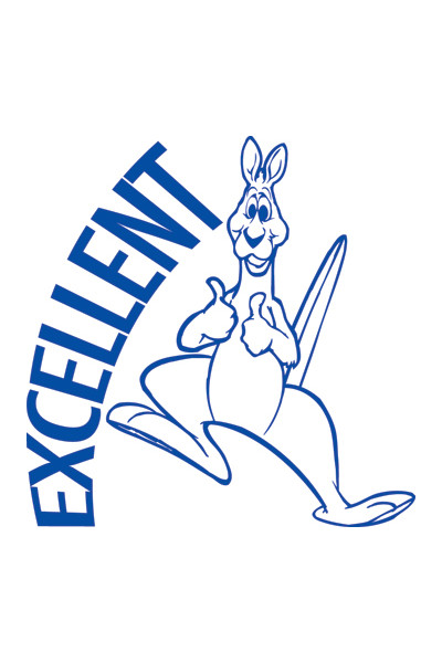 Shiny - Merit Stamp: Excellent Kangaroo (Blue)