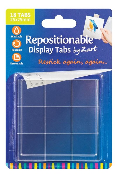 Repositionable Display Tabs - Pack of 18