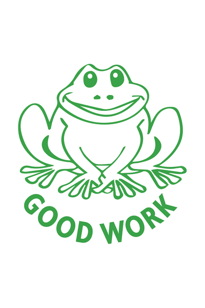 Good Work Frog Merit Stamp (Previous Design)