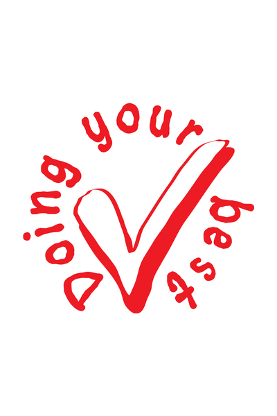 Doing Your Best Tick Merit Stamp