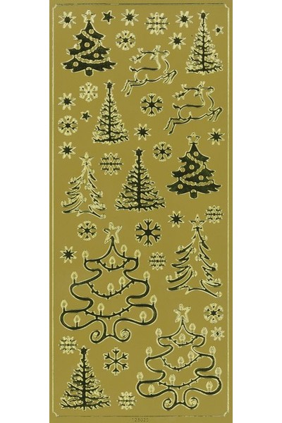 Stickers - Gold and Silver Christmas