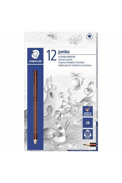 Pencil Jumbo Staedtler Triangular 2B (Box of 12)