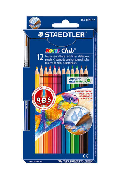 Staedtler Noris Pencils - Coloured Aquarell (Pack of 12)