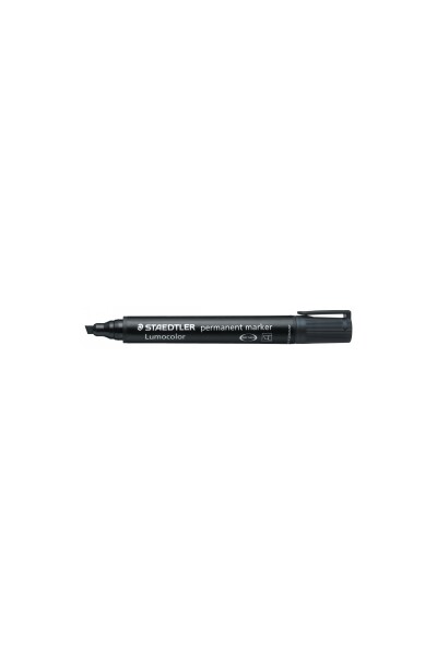 Staedtler Permanent Marker - 350-9: Chisel Black (Box of 10)