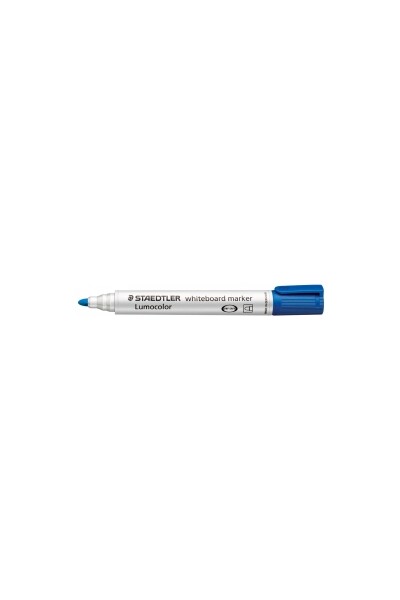 Staedtler Whiteboard Marker - Lumocolor 351: 2mm Bullet Blue (Box of 10)