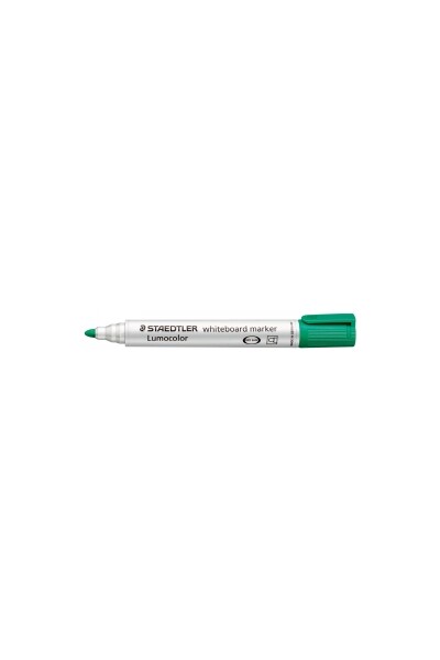 Staedtler Whiteboard Marker - Lumocolor 351: 2mm Bullet Green (Box of 10)