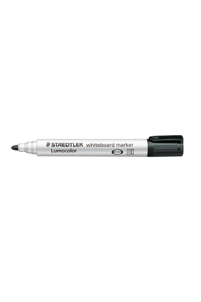 Staedtler Whiteboard Marker Lumocolor 351 - 2mm Bullet: Black (Box of 10)