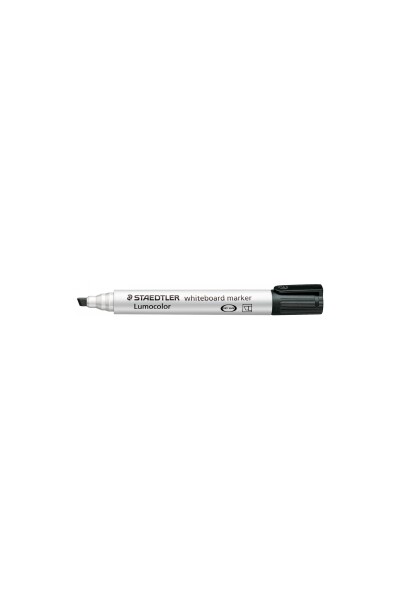 Staedtler Whiteboard Marker - Lumocolor 351B: Chisel Tip Black (Box of 10)