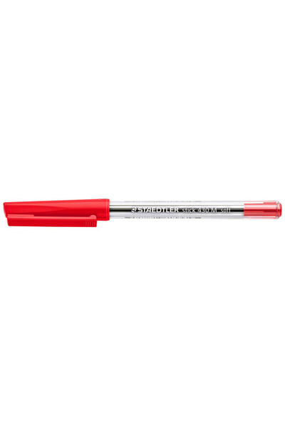 Staedtler Pen - Ballpoint Pen Stick 430: Medium Red (Single)