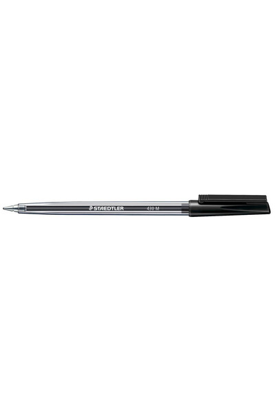 Staedtler Pen - Ballpoint Pen Stick 430: Medium Black (Single)