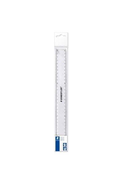 Staedtler Ruler - 30cm Clear Plastic