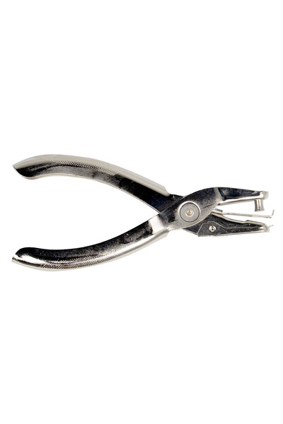 Stat Hole Punch - 1-Hole (8 Sheets): Plier Metal Silver